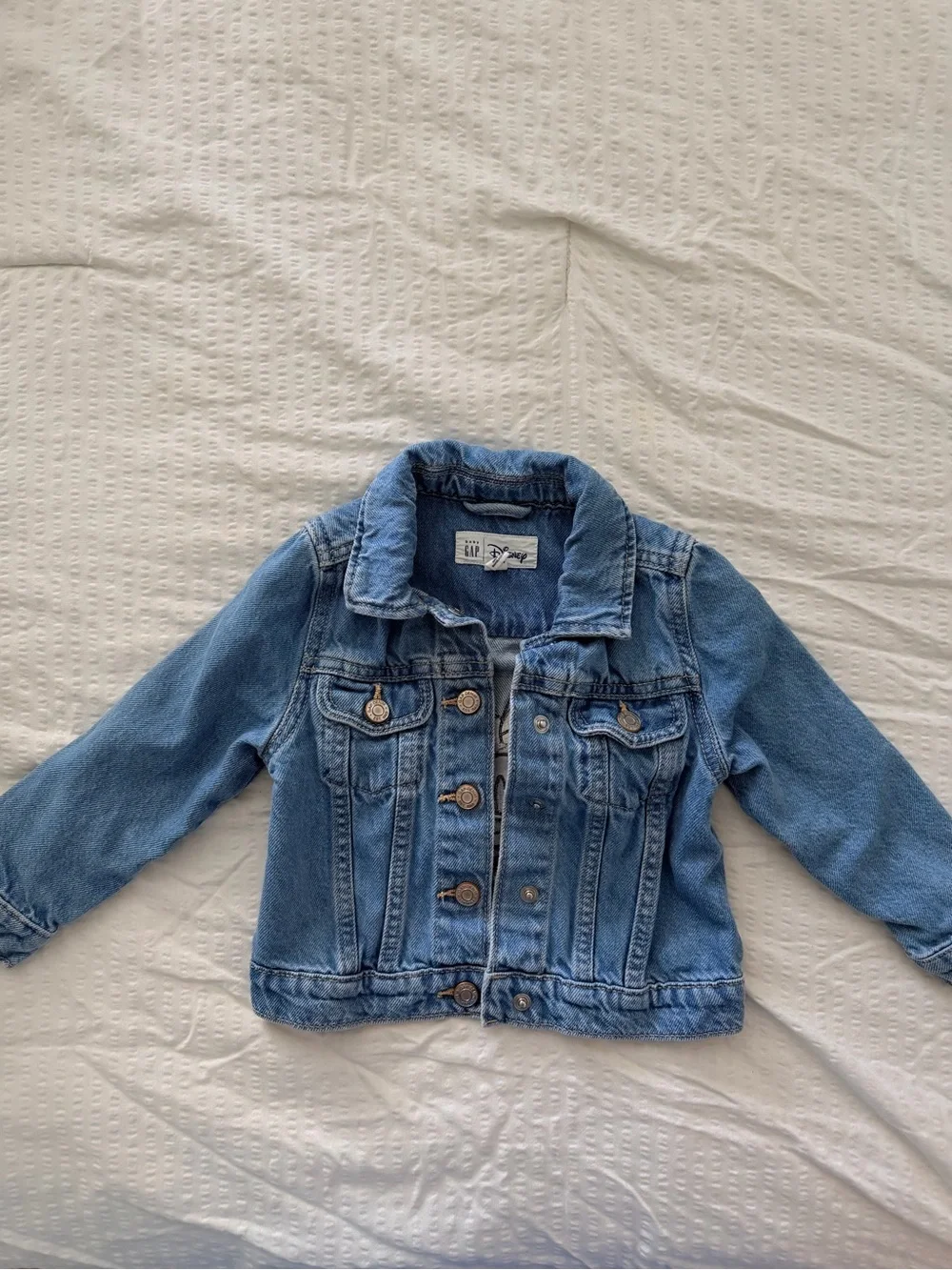 Baby Gap Light Blue Denim Minnie Mouse Jacket size 3T - Picture 2 of 4
